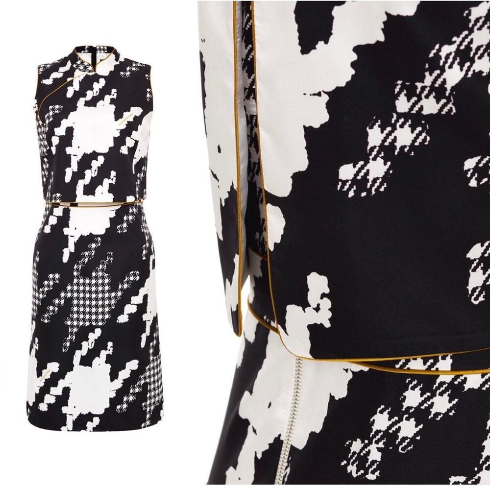 NEW NWT Shanghai Tang Two Levels Construction Qipao Size 38
